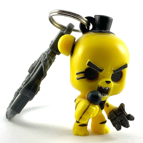 Five Nights at Freddys Golden Freddy Keychain Backpack Clip yellow 2015 Scott C - Picture 3 of 11